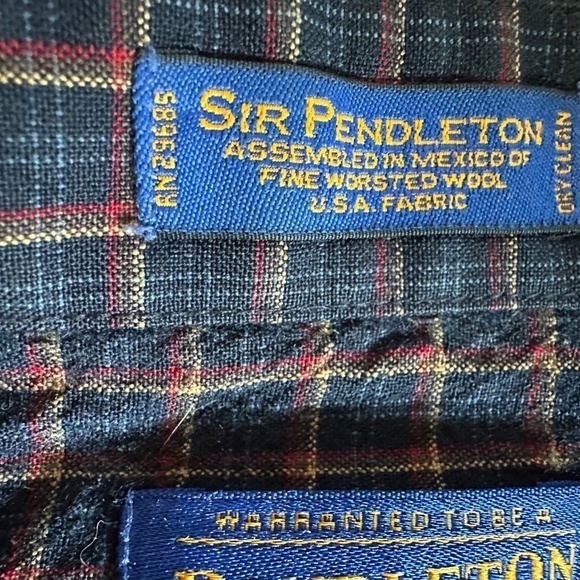 Pendleton Sir Pendleton 100% Virgin Wool Shirt M Boyd Tartan Camping Hiking - Picture 10 of 11